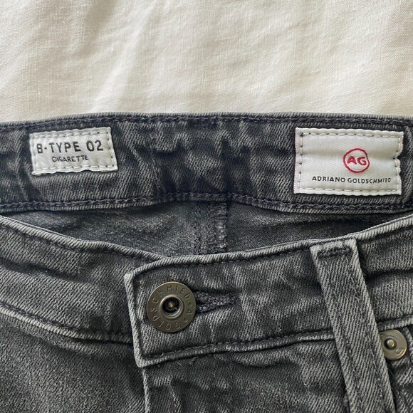 AG Adriano Goldschmied B Type 02 Cigarette Jeans Washed Black Womens 28x29 - Picture 4 of 6